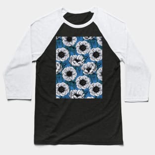 White anemone garden Baseball T-Shirt